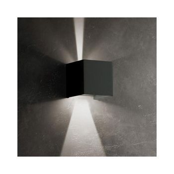 Aplique Led Cubetto Ip54 De 6,5 W Con Alas Orientables, Gris Oscuro