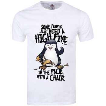 Psycho Penguin Camiseta High Five para hombre