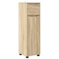 gabinete de bano roble sonoma 305 x 30 x 101 cm vidaxl