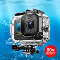 puluz-carcasa protectora impermeable para buceo 60m para gopro mission 11 pro cubierta de carcasa subacuatica y laminas antiniebla accesorios