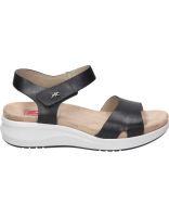 sandalias de piel con cuna para mujer fluchos yagon f1475 negro 40
