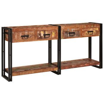 Mesas Consola 2 Uds. Multicolor 161 X 33 X 75 Cm Vidaxl