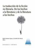 traduccion de la no ficcion literariade los hechos a la literatura y