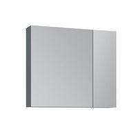 mueble de bano con espejo  - 75 x 16 x 66 cm - antracita