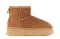 botines de ante con suela alta camel 40