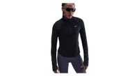 camiseta 1 4 zip nike tempo flash negra  mujer