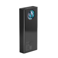 baseus 65w usb pd 30000mah banco de energia pd qc30 fcp scp carga rapida bateria externa cargador 3 entradas y 5 salida