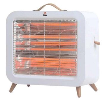 Calefactor Eléctrico de Cuarzo FM Calefacción EV-700 700 W Compacto y Seguro