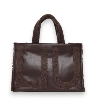 Liu Jo para mujer. 2F6037-E0021 Bolso tote grande con logo marrón (OSFA), Casual, Poliéster