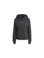 sudadera adidas sl ft hd mujer negro  blanco