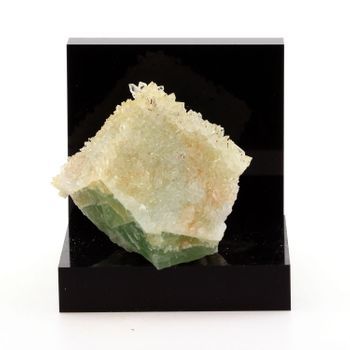 Fluoritis Blanca Y Verde + Cuarzo De Francia, Pratclaux, Haute -loire - Piedra Natural Rara, Colección De Sylvain Desfarge | 349.6 Ct - Certificado De