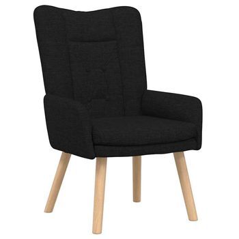 Sillón Negro 63 X 67 X 94 Cm Tela Y Contrachapado Vidaxl