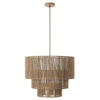 lampara de techo kibo de cuerda marron o60 cm e27