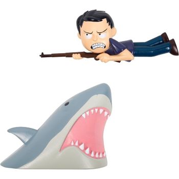 Figuras Decorativas Tiburón Y Martin Brody Jaws Comic Ons 8 Cms
