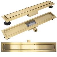 drenaje lineal rea neox 90 brushed gold
