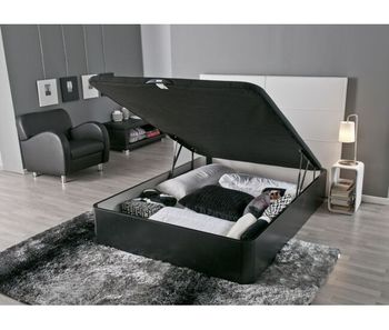 Canapé negro pikolín floor 3d plus 150x200cm