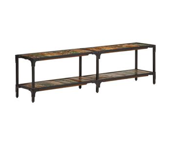 Mueble tv - mesa de tv madera maciza reciclada 150x30x41 cm