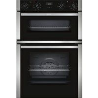 neff u1ace5hn0b electric double oven - stainless steel stainless steel