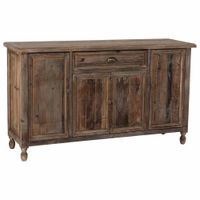 aparador de madera con 4 puertas y 1 cajon 150x40x84h cm