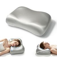 la almohada de espuma viscoelastica apta tanto para dormir de lado como boca arriba proporciona soporte para el cuello sin comprimir la cara y es una almohada de belleza