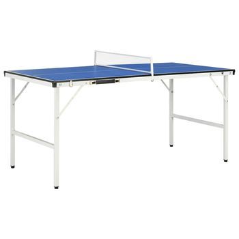 Mesa De Ping Pong De 1,52 M Con Red (152 X 76 X 66 Cm), Color Azul Vidaxl