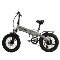 bicicleta electrica plegable univercycle b1 bateria extraible de 48 v y 125 ah fat bike de 20 gris