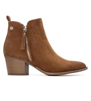 Refresh para mujer. 17318001-CAMEL Botines 173180 marrón (41), 3 a 5cm, Cremallera, Casual