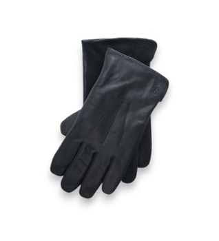 Polo Ralph Lauren para hombre. 449840359001 Guantes de Piel Hybrid negro (M), Casual, Clásico