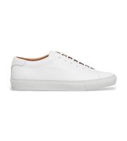 hackett london para hombre hms200096 zapatillas de piel idol derby blanco 40 plano cordones casual