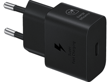 Cargador móvil - Samsung EP-T2510NBEGEU, 25 W, Super Fast Charging, Sin Cable, Negro