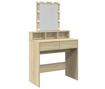 Vidaxl tocador con luces led color roble sonoma 80x41x144,5 cm