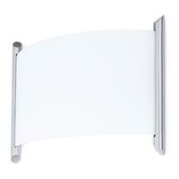 exo lighting - aplique de pared espiga 220v led smd 12w 1200lm niquel satinado 3000k
