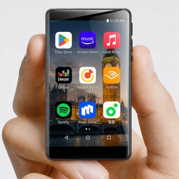 Mini Reproductor MP3 Android con Pantalla Táctil IPS de 2.8'', 8 Núcleos, 2GB, 16GB, 256GB TF, WiFi, Bluetooth, MP4, Música en Línea, Grabación, Alarma, para Estudiantes