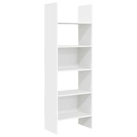 estanteria estanteria  libreria madera blanco 60x35x180 cm
