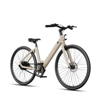 bicicleta electrica de cuadro bajo freedare jb1015 de 275 con transmision por correa bafang de 250 w dorado