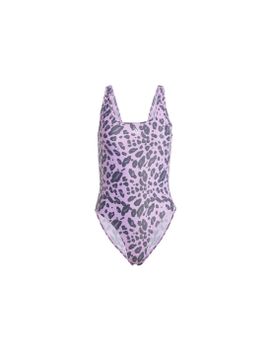 Bañador de Natación adidas Essentials Animal Print U-Back Swimsuit Mujer Morado