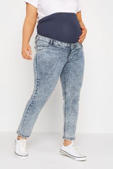 Bump It Up Maternity Vaquero Azul Blanqueado