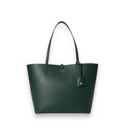 lauren ralph lauren para mujer 431795329084 bolso tote reversible de piel verde osfa casual poliuretano