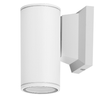 Aigostar Aplique Pared Exterior, GU10 Antracita Aluminio Lámpara Exterior Pared, IP65 Impermeable Luz Exterior Iluminación para Balcón Garaje Terrazas Patio Jardín, color blanco