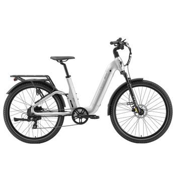 Bicicleta Eléctrica Ttgo E-suvo, 48v 15ah, Sensor De Par, 27,5”, Urbana Y De Montaña, Plateada