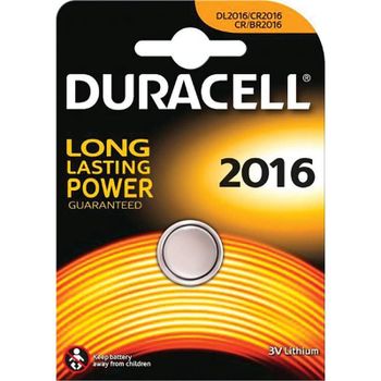 Duracell CR2016 Pila de Botón Litio