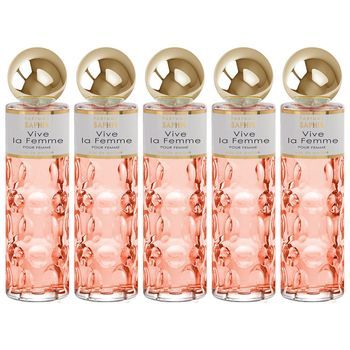 Pack De 5 Eau De Parfum Mujer Saphir Vive La Femme 200 Ml