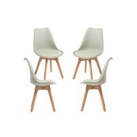 pack 4 sillas synk basic de polipropileno 825353 cm - menta