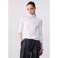 liu jo jersey jersey de cuello alto con profili lurex para mujer