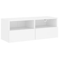 mueble tv de pared  mueble de salon  armario tv madera de ingenieria blanco 80x30x30 cm