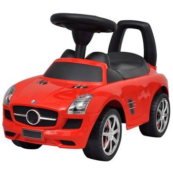 Coche De Niños Accionado Con El Pie Rojo Vidaxl