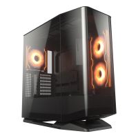 carcasa cougar fv270 rgb negro cristal templado atx e-atx midi tower