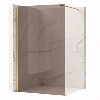 Pared De La Ducha Rea Flexi Brown Brush Gold 90