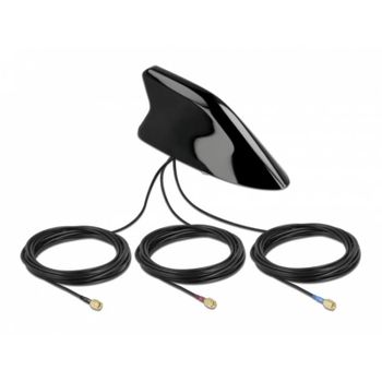 Antena de coche Delock Aleta de tiburón multibanda LTE WLAN GNSS techo 3 m