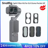 kit de filtros divididos smallrig para dji osmo pocket 4p con filtro nd16  nd64  nd256  cpl y base con recubrimientos multicapa -6476